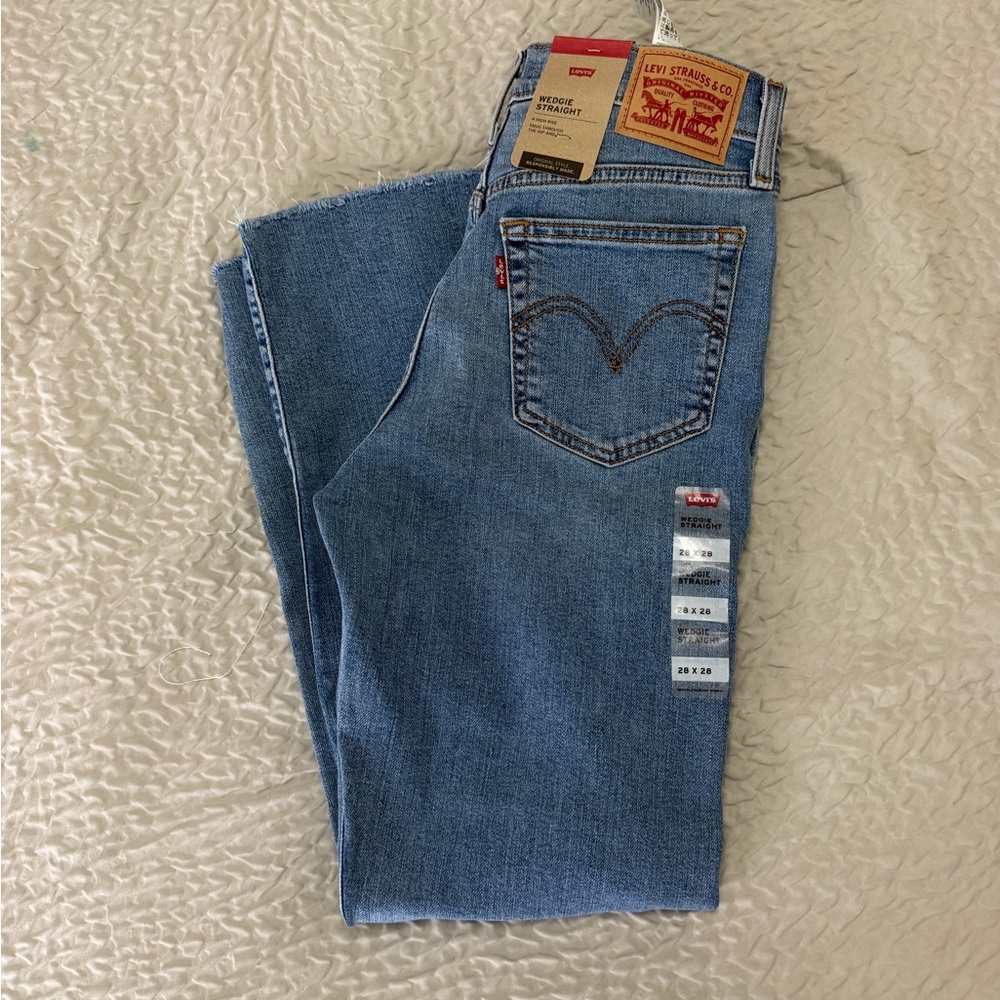 Levi's Wedgie Straight Jeans - Blue
